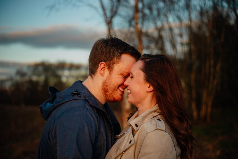 couples photos glasgow west highland way scotland golden hour engagement session