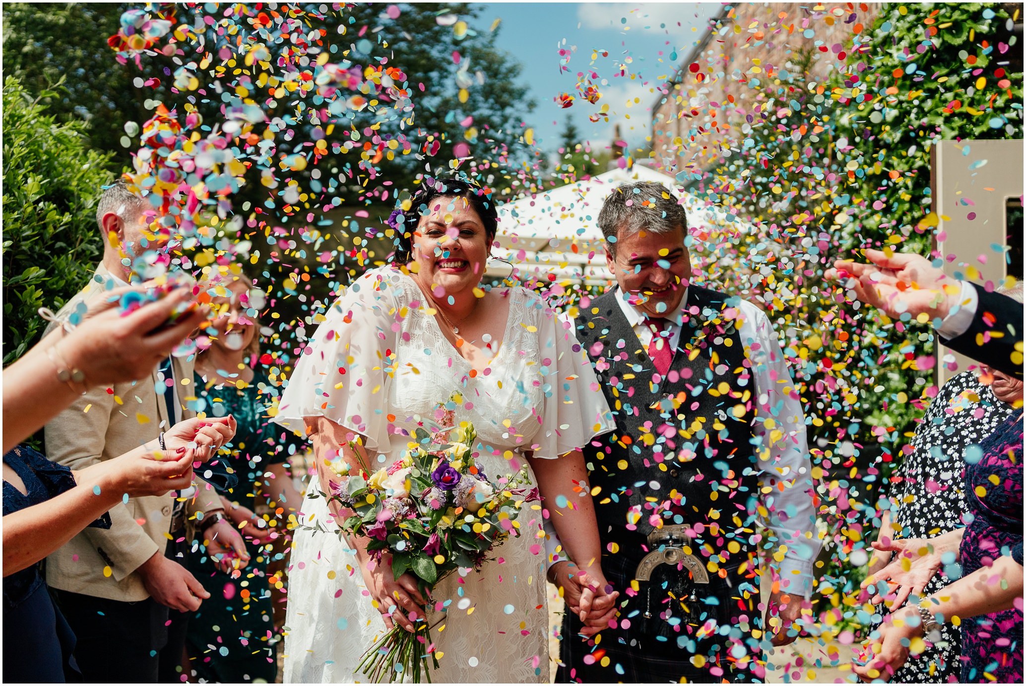 confetti throw the bothy glasgow wedding